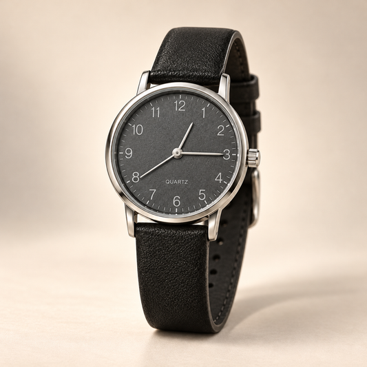 Black Heart Watch & Bracelet Set