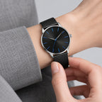 Blue Hour Black Mesh Men's Watch – strap adjustment