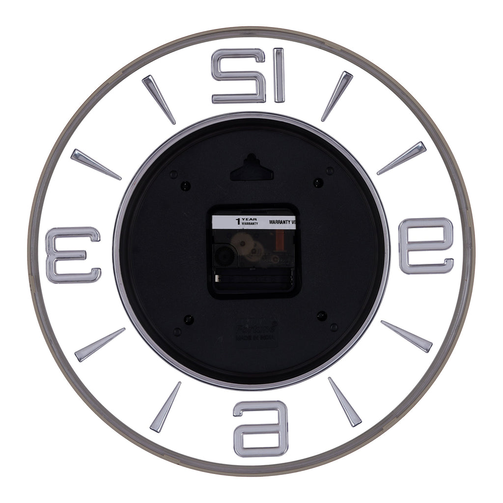 MOHJA 1 – Aurelia Rose Gold Open-Frame Wall Clock | 12 Inch – rear view