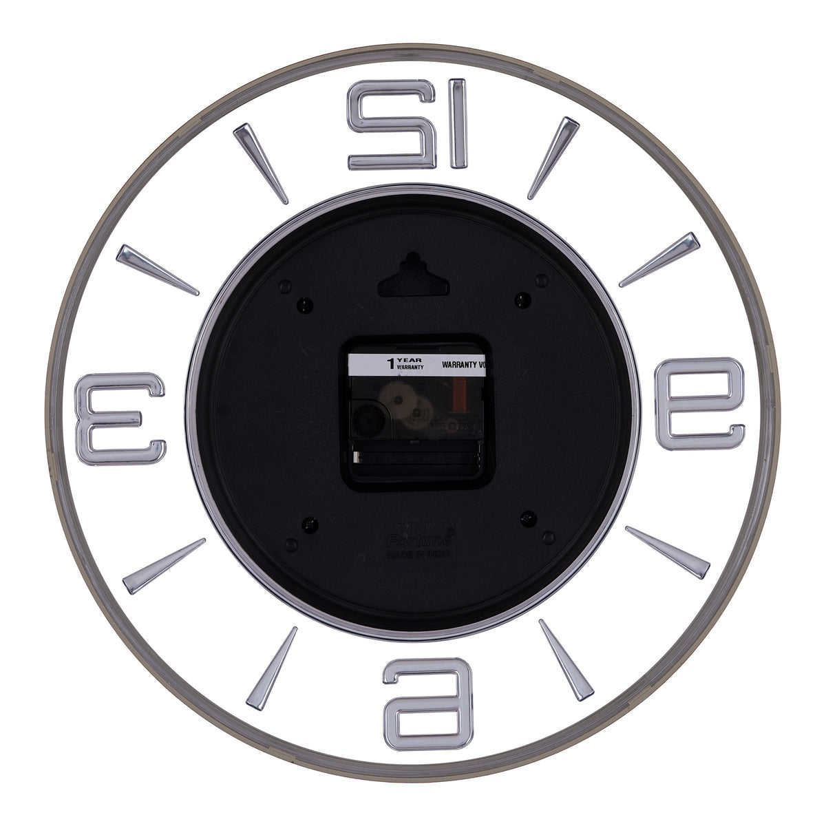 MOHJA 1 – Aurelia Rose Gold Open-Frame Wall Clock | 12 Inch – rear view