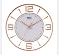 MOHJA 1 – Aurelia Rose Gold Open-Frame Wall Clock | 12 Inch – front view