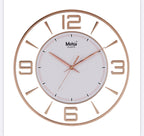 MOHJA 1 – Aurelia Rose Gold Open-Frame Wall Clock | 12 Inch – front view