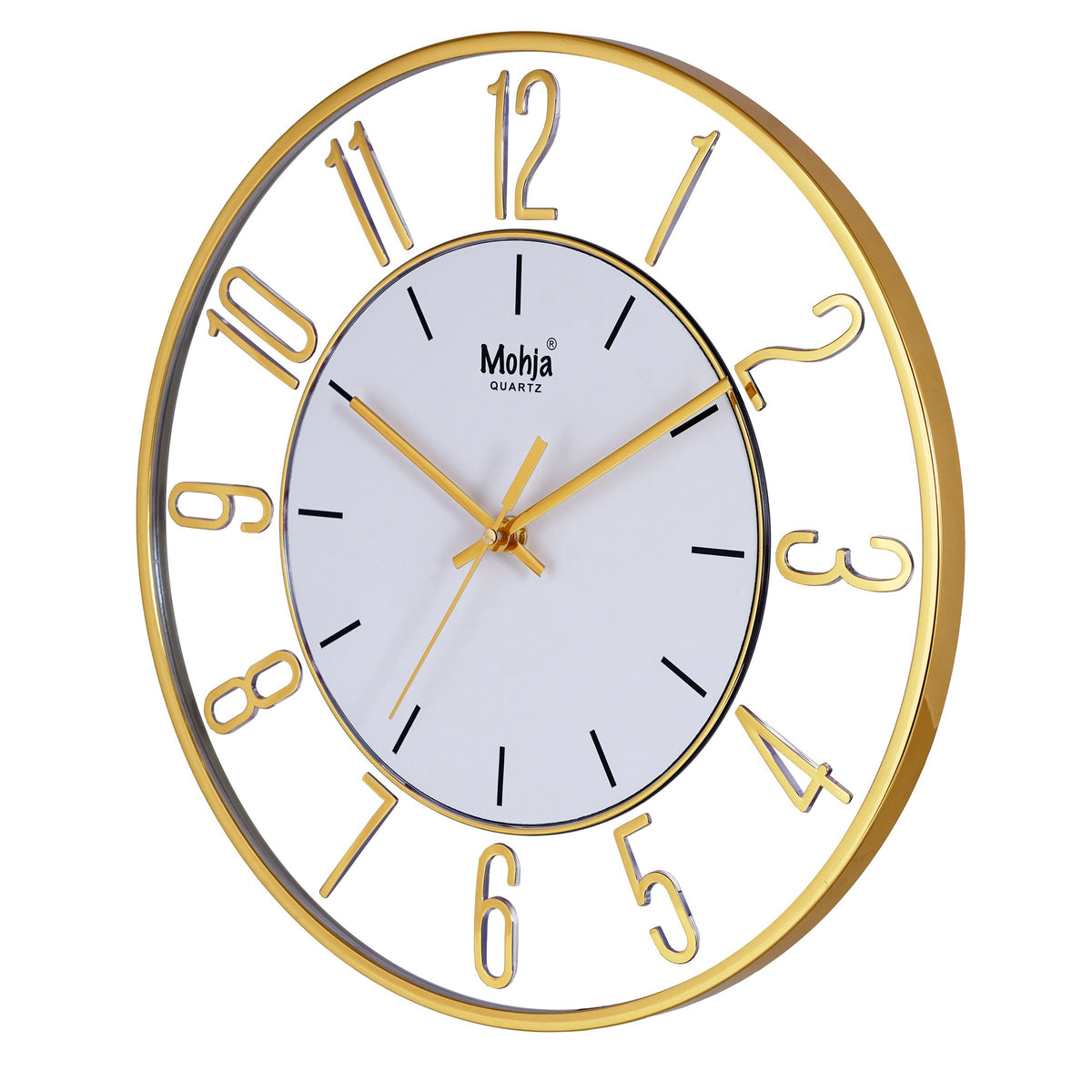 MOHJA 2 – Golden Halo Open-Frame Wall Clock | 12 Inch – detail or rear view