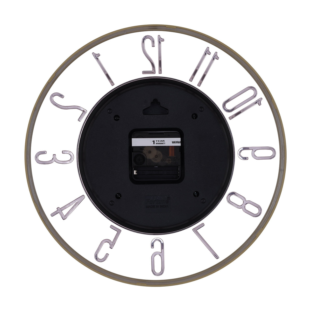 MOHJA 2 – Golden Halo Open-Frame Wall Clock | 12 Inch – front view