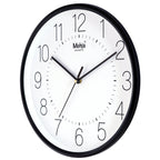 MOHJA 3 – Monochrome Classic Black & White Wall Clock | 12 Inch – front view