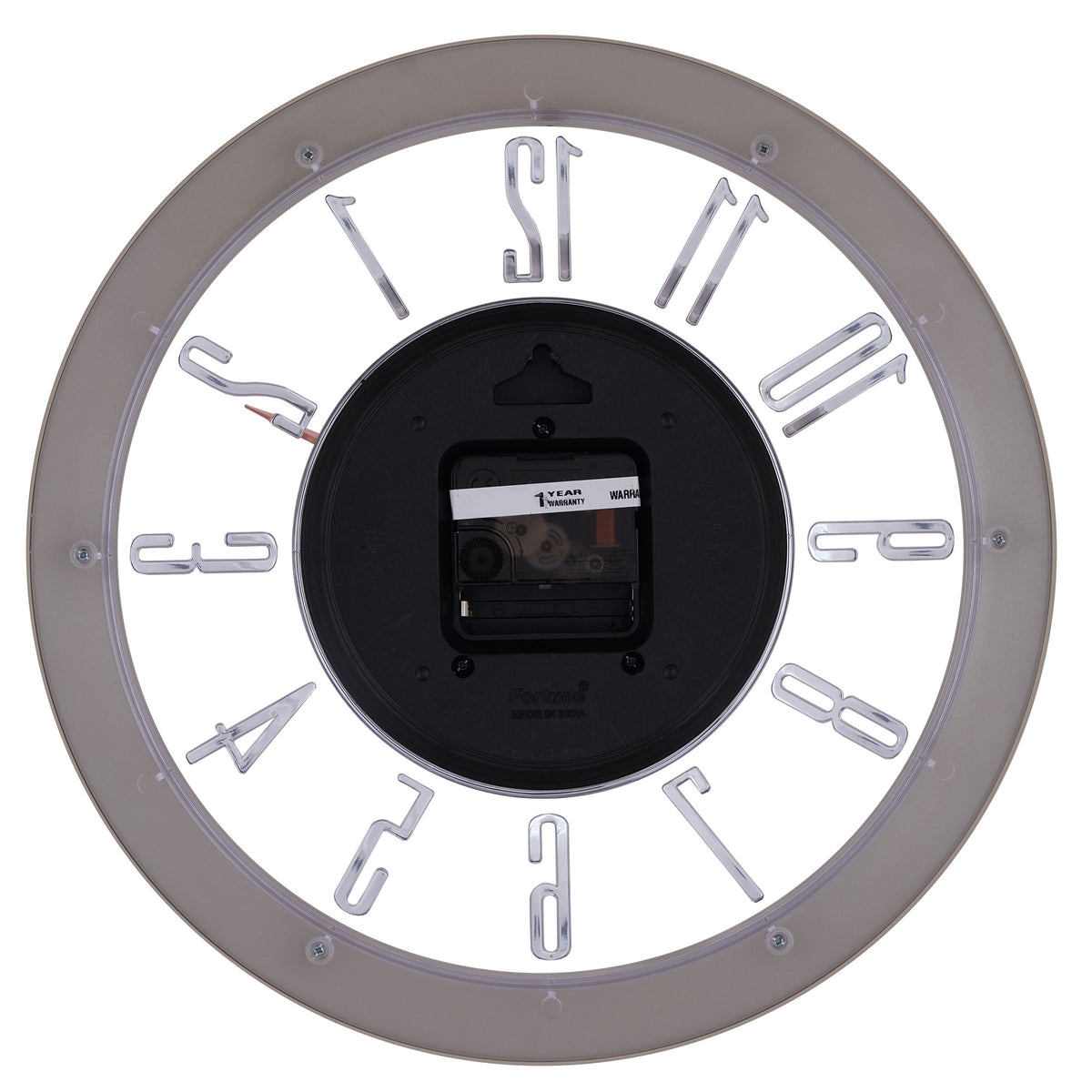 MOHJA 4 – Copper Aura Open-Frame Wall Clock | 12 Inch – detail or rear view