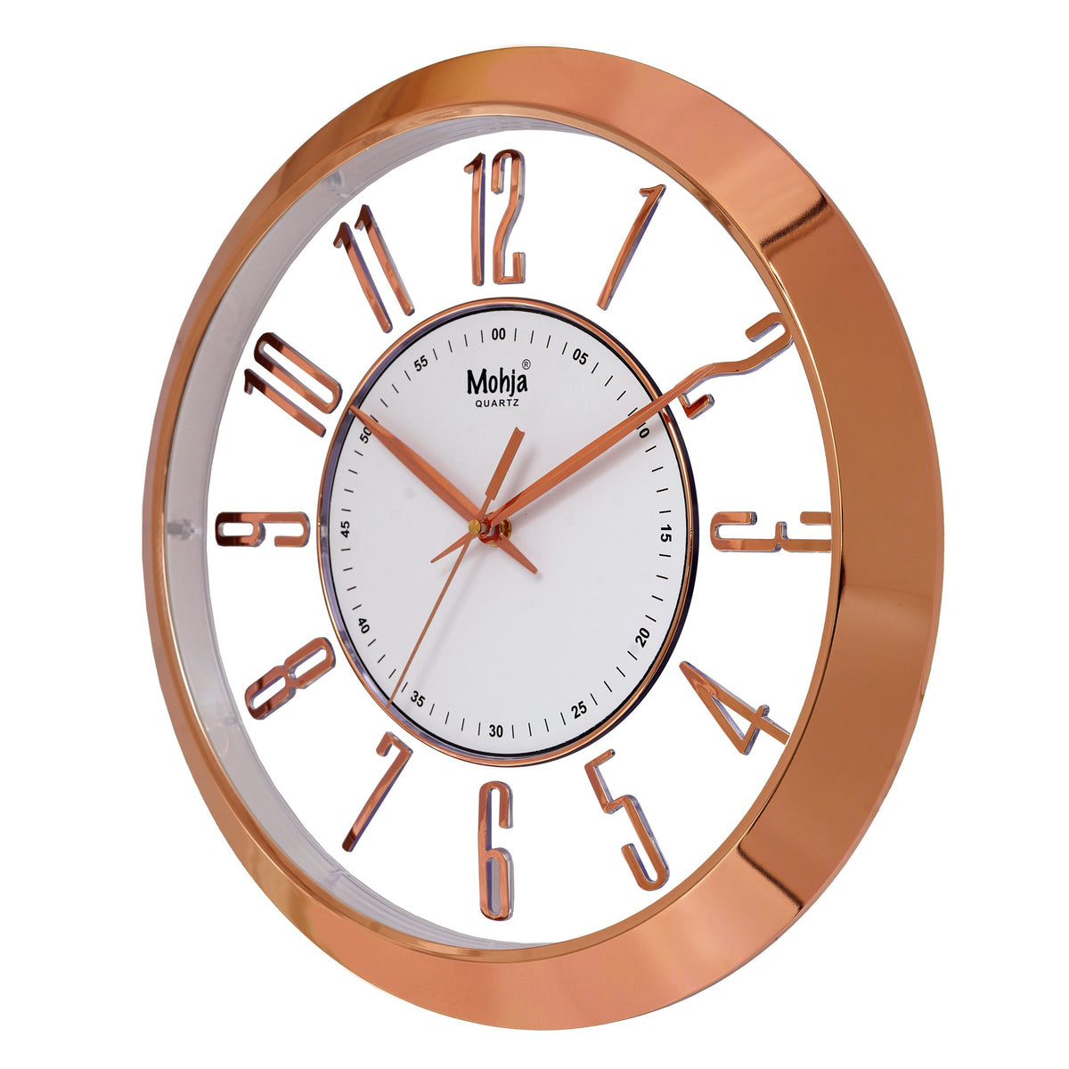 MOHJA 4 – Copper Aura Open-Frame Wall Clock | 12 Inch – alternate room styling or product angle