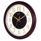 MOHJA 5 – Heritage Burgundy & Gold Round Wall Clock | 12 Inch – alternate room styling or product angle