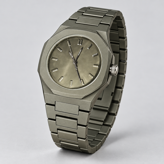 Slate Monochrome Integrated Men's Watch - angled