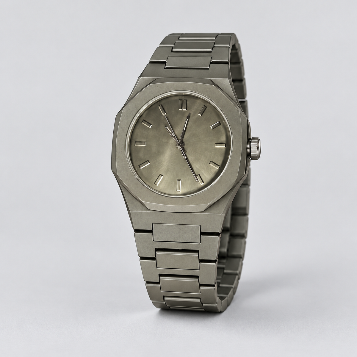 Slate Monochrome Integrated Men's Watch - three-quarter