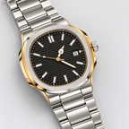 Urban Tonneau Black Dial Men's Watch — diagonal detail