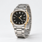 Urban Tonneau Black Dial Men's Watch — studio angle