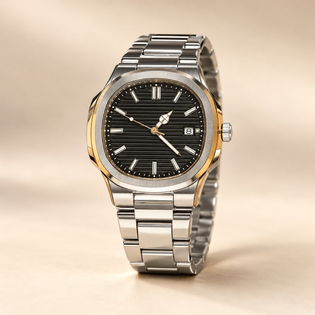 Urban Tonneau Black Dial Men's Watch - YJWM12