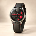 Crimson Circuit Red Accent Men's Watch - YJWM2