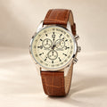 Ivory Heritage Brown Strap Men's Watch - YJWM6
